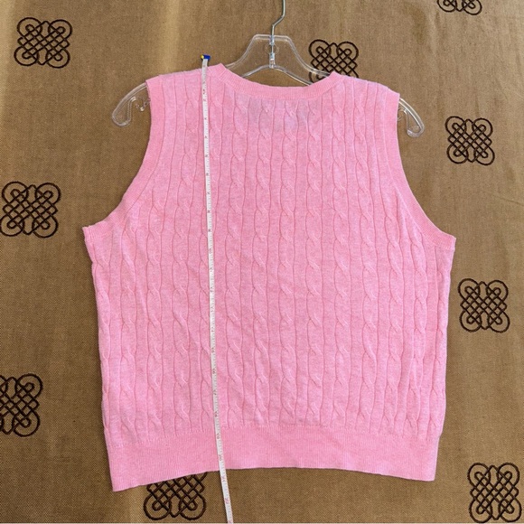 J.Crew Pink Cable Knit Crew Neck Vest Sweater Size S
In Excellent Condition - Picture 11 of 11